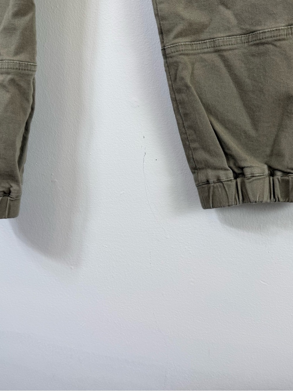 FATE Olive Green Utility Cargo Jogger Pants Cotton Stretch Size L - Picture 6 of 7
